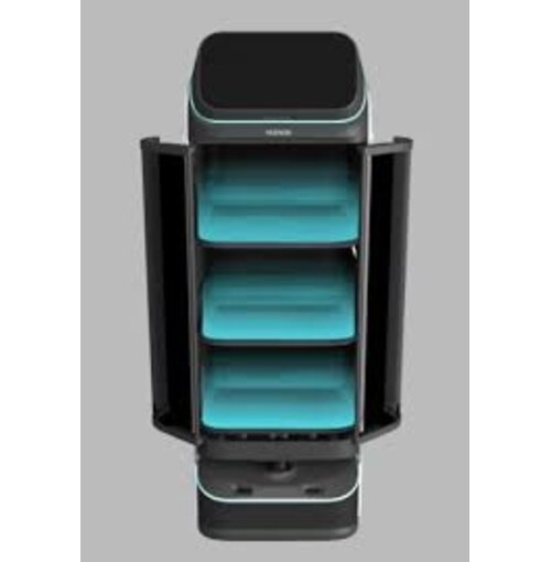 KEENON   Dinerbot T3 – Gesloten Bezorgrobot met Automatische Deuren – Voor Veilige Bezorging in Horeca en Hotels – Tot 35 kg draagvermogen – Stil, hygiënisch en betrouwbaar