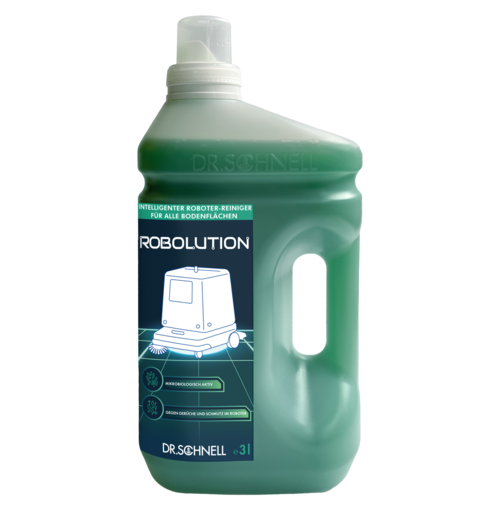 Dr.Schnell ROBOLUTION 3L – Probiotisch, Schuimarm Vloerreinigingsmiddel voor Schoonmaakrobots – Werkt in Apparaat en op Vloer – Streep- en Residuvrij – Voor Professioneel Gebruik