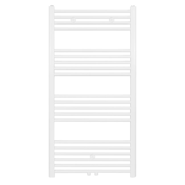 Handdoek Radiator met Midden Aansluiting - 537 Watt - 1200 x 500 mm - Wit