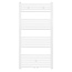Handdoek Radiator met Midden Aansluiting - 537 Watt - 1200 x 500 mm - Wit