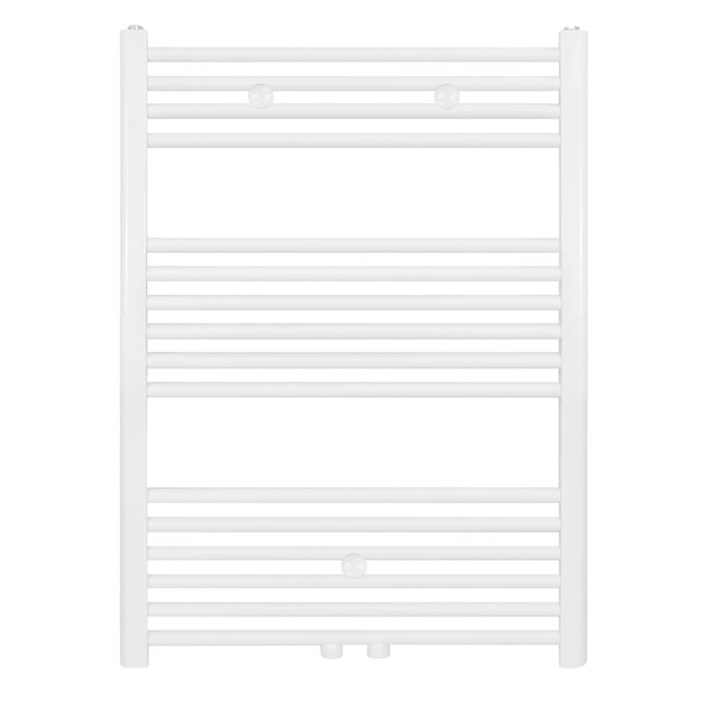 Handdoek Radiator met Midden Aansluiting - 496 Watt - 1000 x 600 mm - Wit