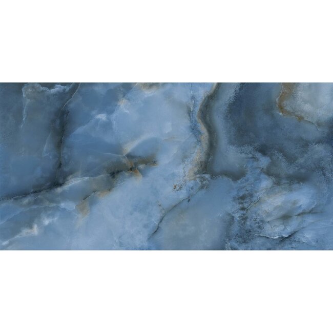 Oni Blue glans vloer- en wandtegel 60x120 cm