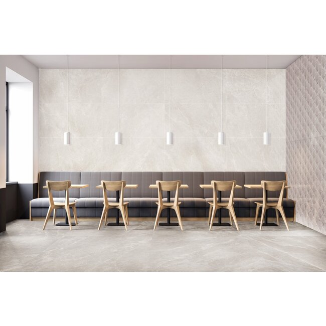 Capitolina Vloer- en Wandtegel - 60x120 cm - Beige