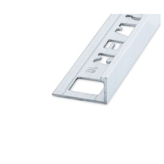 Aluminium tegelprofiel recht 10 mm mat zilver, 270 cm