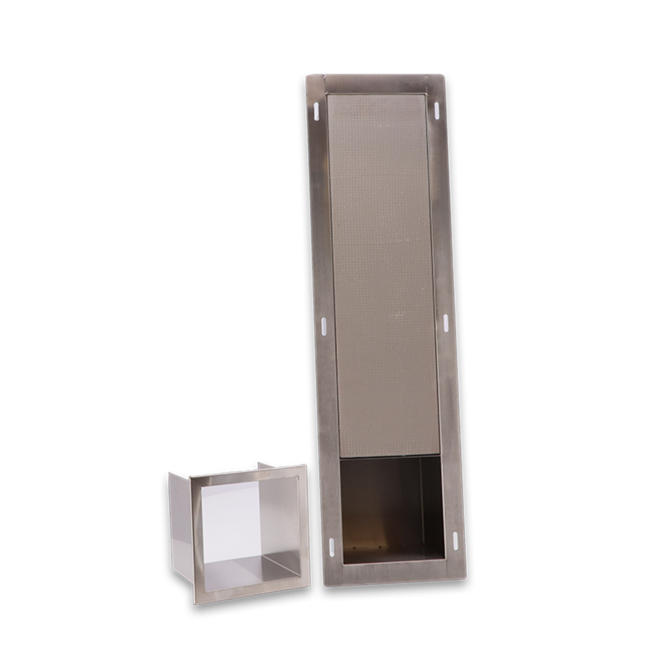 RVS Inbouw Toiletrolhouder - Geborsteld RVS