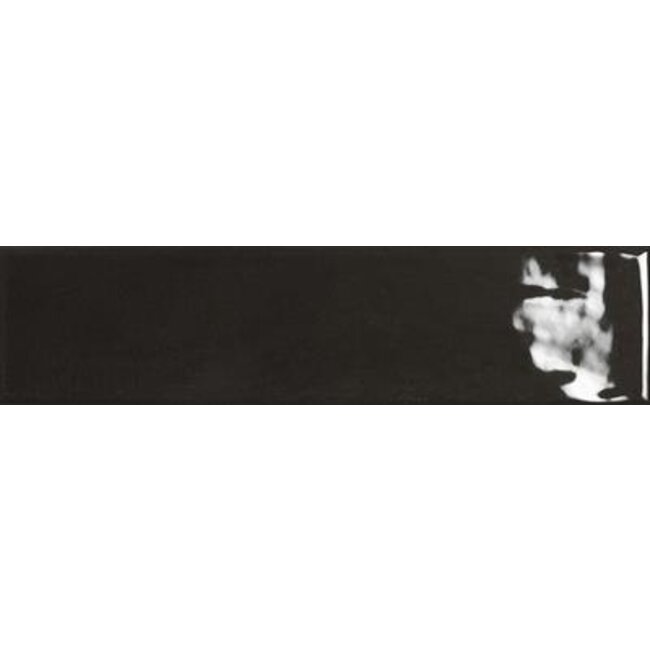 Harlequin Wandtegel - 7x28 cm - Nero