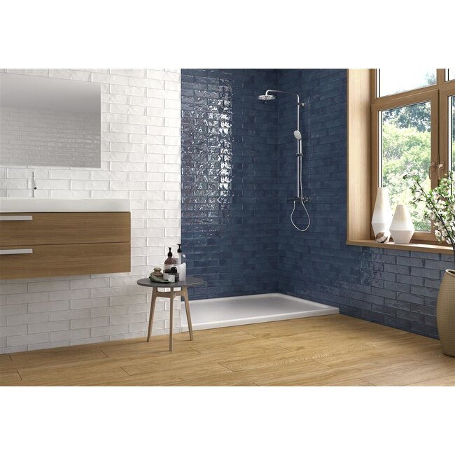 Harlequin Wandtegel - 7x28 cm - Bianco