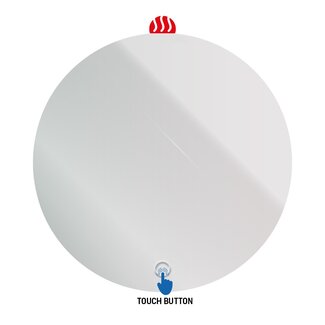 Spiegel Rond met LED Verlichting en Verwarming - 60 cm