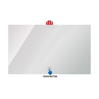 Spiegel Rechthoek met LED Verlichting en Verwarming - 100x60 cm