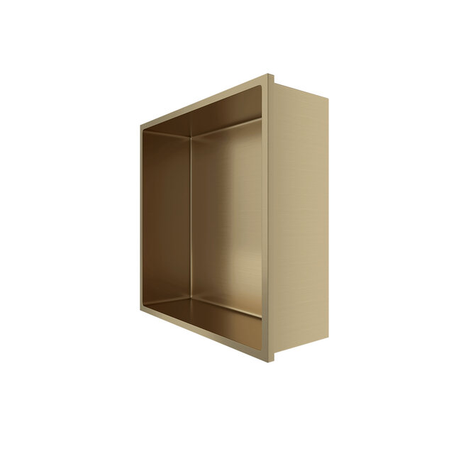Inbouwnis Geborsteld Goud 30.5x30.5x10cm