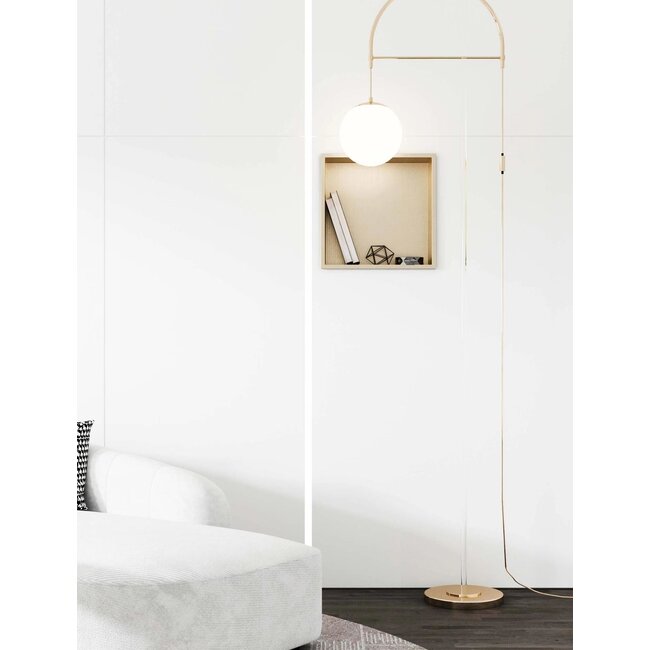 Inbouwnis Geborsteld Goud 30.5x30.5x10cm