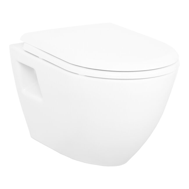 Design Luxe Hangtoilet - Glans wit