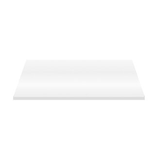Aloni Sally topblad 100 cm glans wit