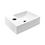 Keramische Fontein met Kraangat Links - 30,5x19x10,5 cm - Wit