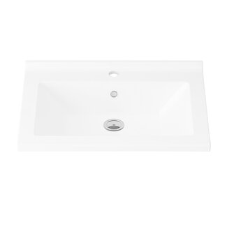 Kunststof Wastafel Hayat - 60x46 cm - Wit