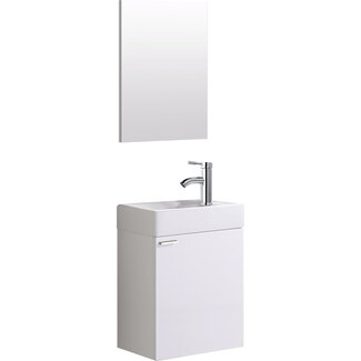 Toiletmeubel Wit inc spiegel - 39x52cm