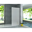 Aloni Inloopdouche 80 x 200 cm, 8 mm melkglas met chroom profiel