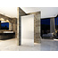 Aloni Inloopdouche 80 x 200 cm, 8 mm spiegelglas met chroom profiel