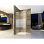 Aloni Inloopdouche 80 x 200 cm, 8 mm helder glas met half mat chroom profiel