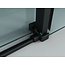 Douchecabine Schuifdeur met Zijwand - Mat zwart (8mm Glas) 90x160 cm