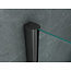 Douchecabine Schuifdeur met Zijwand - Mat zwart (8mm Glas) 90x160 cm