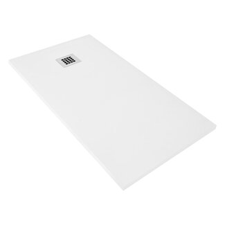 Aloni Douchebak Aloni Madison Flat 120 x 90 x 3 cm composietsteen wit
