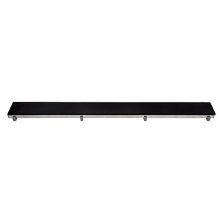 Aloni Glasrooster voor douchegoot 50 cm zwart