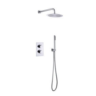 Inbouw Thermostatische Regendoucheset – Chroom – 25 cm douchekop