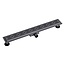 Aloni Complete douchegoot 80 cm gunmetal grijs