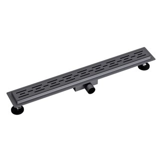 Aloni Complete douchegoot 60 cm gunmetal grijs