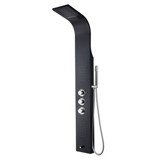 Thermostatisch Douchepaneel – Zwart RVS 160 cm