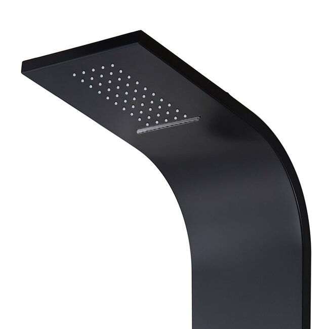 Thermostatisch Douchepaneel – Zwart RVS 160 cm