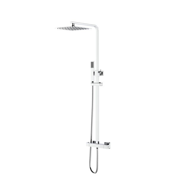 Opbouw Thermostatische Regendoucheset Optima Quadro Chroom