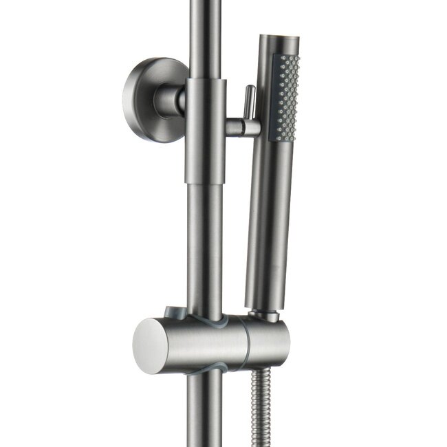 Thermostatische Opbouw Regendoucheset – Gunmetal PVD