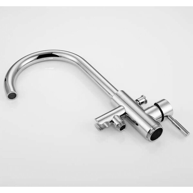 Vrijstaande Badmengkraan Eenhendel Chroom