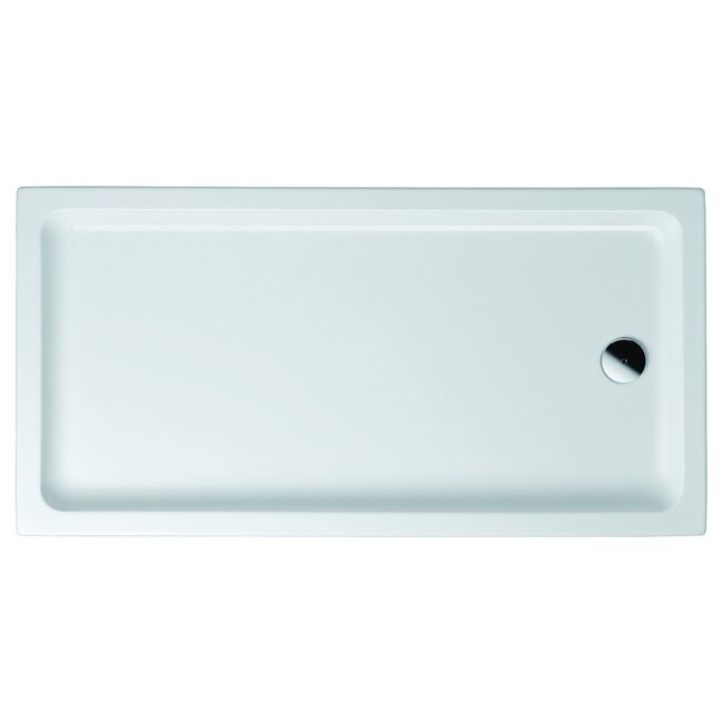 Rechthoekige Acryl Douchebak 100x90x4cm Wit