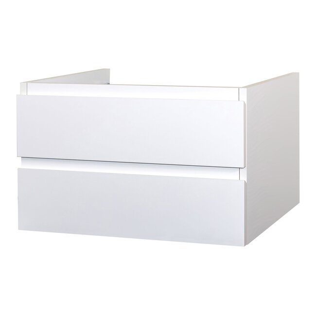 Aloni Sally badkamermeubel 100 cm mat wit met witte wastafel