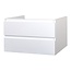 Aloni Sally badkamermeubel 100 cm mat wit met witte wastafel