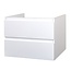 Aloni Sally badkamermeubel 80 cm hoogglans wit met witte wastafel