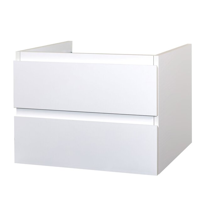 Aloni Sally badkamermeubel 80 cm mat wit met witte wastafel
