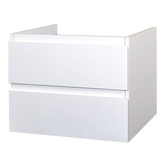 Aloni Sally badkamermeubel 60 cm mat wit met witte wastafel