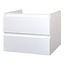 Aloni Sally badkamermeubel 60 cm mat wit met witte wastafel
