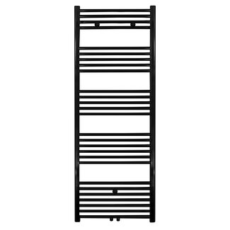 Handdoek Radiator met Midden Aansluiting - 721 Watt - 1600 x 500 mm - Geborsteld Mat Zwart