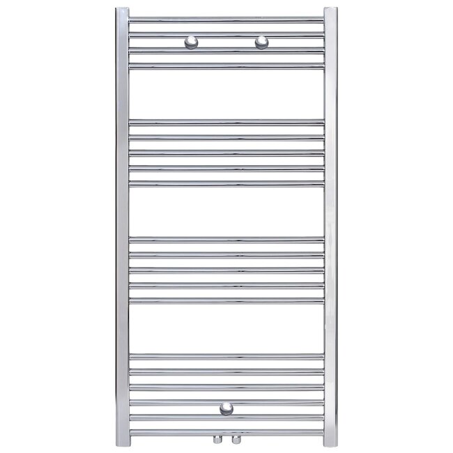 Handdoek Radiator Midden Aansluiting Chroom 1200X500-376 Watt