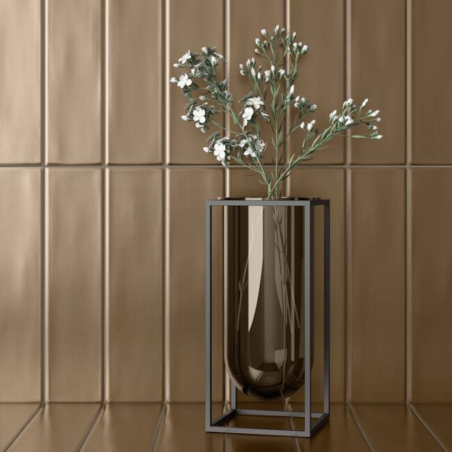 Pamesa Aurea Wandtegel - 7,5 x 30 cm - Brass Matt