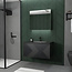 Design Collection Paris badkamermeubel 60 cm mat zwart met mat zwarte wastafel