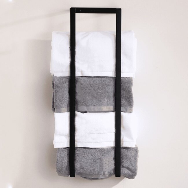 Stalen Handdoekhouder 70cm Mat Zwart