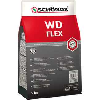 Schönox WD Flex Flexibele Cementvoegmortel Zak 5 Kg Zilvergrijs