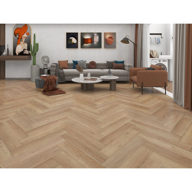 Ruby Visgraat Klik PVC met Geïntegreerde Ondervloer