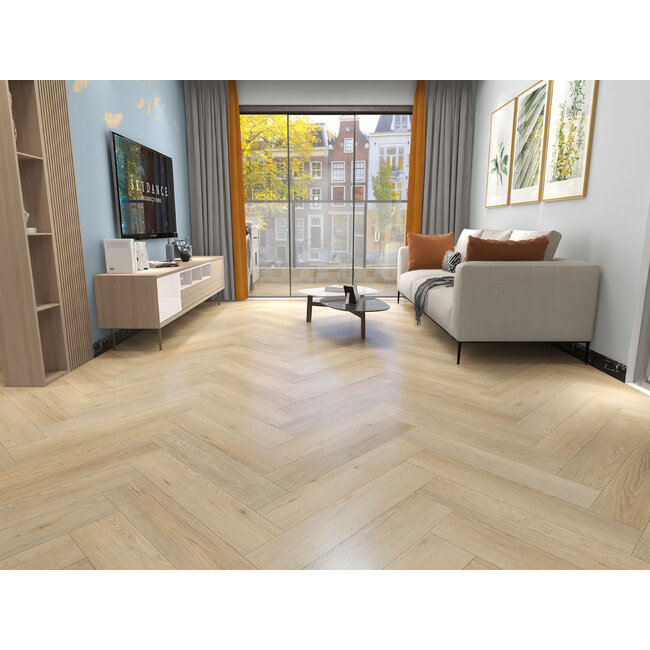 Excelsior Visgraat Klik PVC met Geïntegreerde Ondervloer